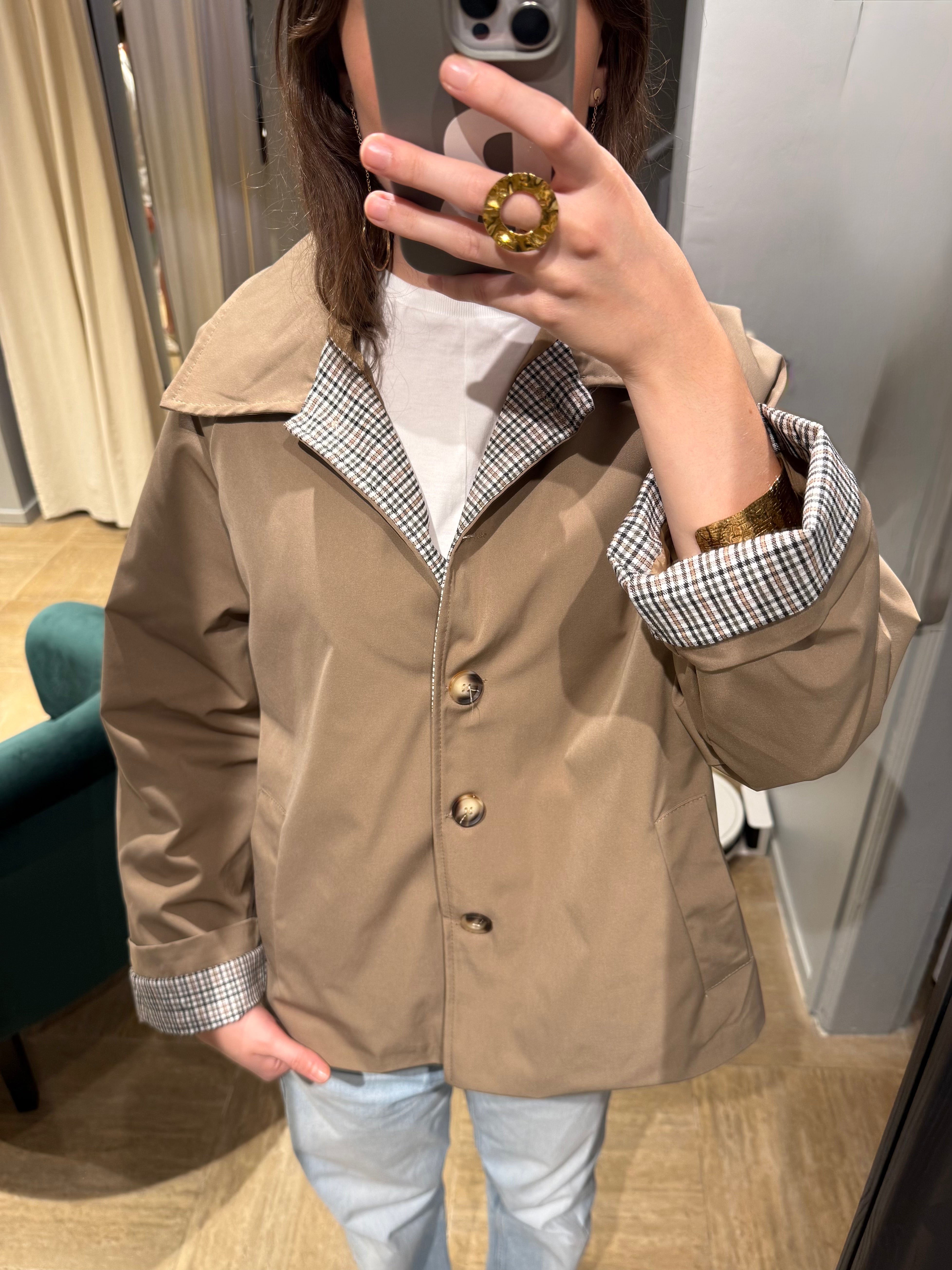 Gabardina "camel"
