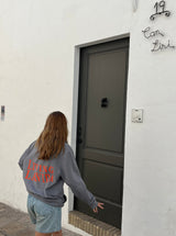 Sudadera "living la vida grey"