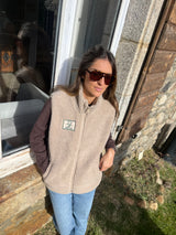 Chaleco "Pyrénées" beige