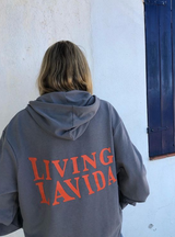 Sudadera "living la vida grey"