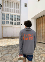 Sudadera "living la vida grey"