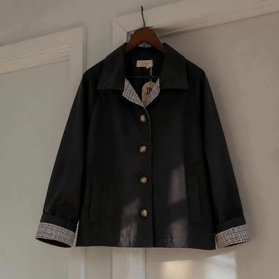 Gabardina "medianoche"