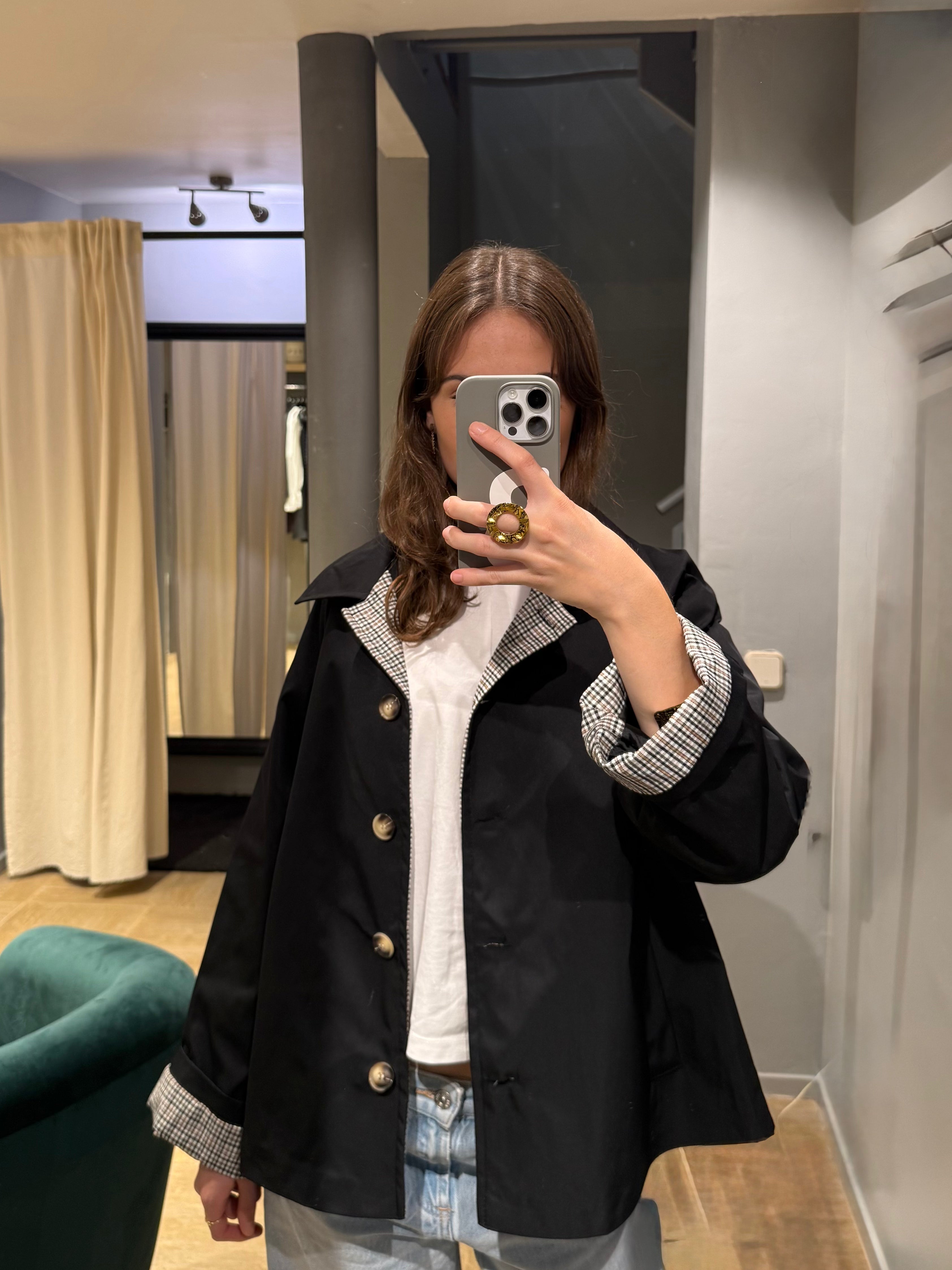 Gabardina "medianoche"