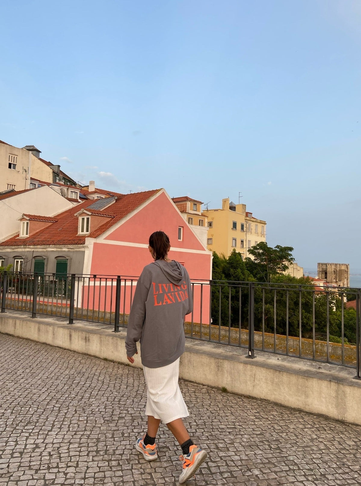 Sudadera "living la vida grey"