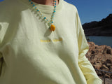 Sudadera  "amour salado" amarilla